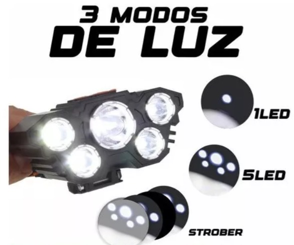 Miniatura 3 de linterna minera led 2000 lumens